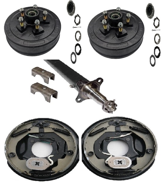 Lippert Components ST35BR-90-73-US-BDA-545-EZL 3.5K Straight Electric Brake Axle