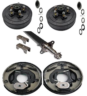 Lippert Components ST35BR-73-55-US-BDA-545-EZL 3.5K Straight Electric Brake Axle