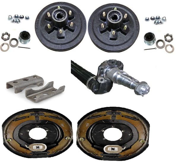 Lippert Components DR60BR-84-68-US-BDA-655-EZL 6K 4in Drop Electric Brake Axle