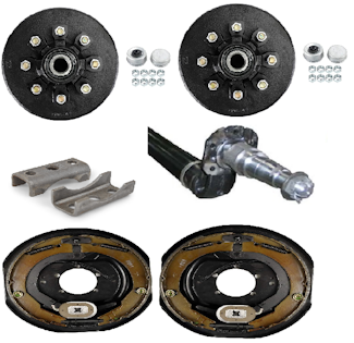 Lippert Components DR70BR-96-81-US-BDA-865-EZL 7K 4in Drop Electric Brake Axle