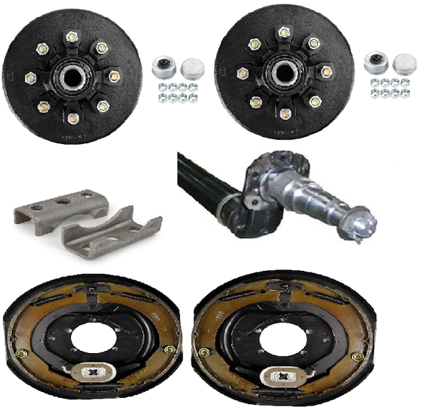 Lippert Components DR70BR-89-72-US-BDA-865-EZL 7K 4in Drop Electric Brake Axle