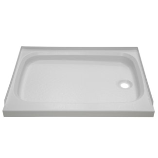 Lippert Components 210383 24 x 46 Shower Pan; Right Drain - White