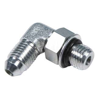 Lippert Components 113128 1/4 Hydraulic Fitting - 90 degree elbow (6801-04-04)