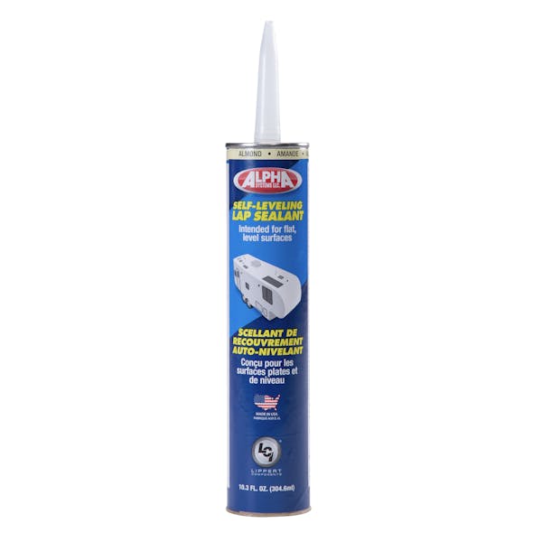 Lippert Components 862149 1021 Low VOC Self-Leveling Lap Sealant, Almond - 10.3 Oz. Tube