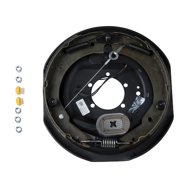Lippert Components 296652 Lippert Forward Self-Adjusting Brake Assembly - 12" x 2", 5-Bolt, 5,200-7,000-lb