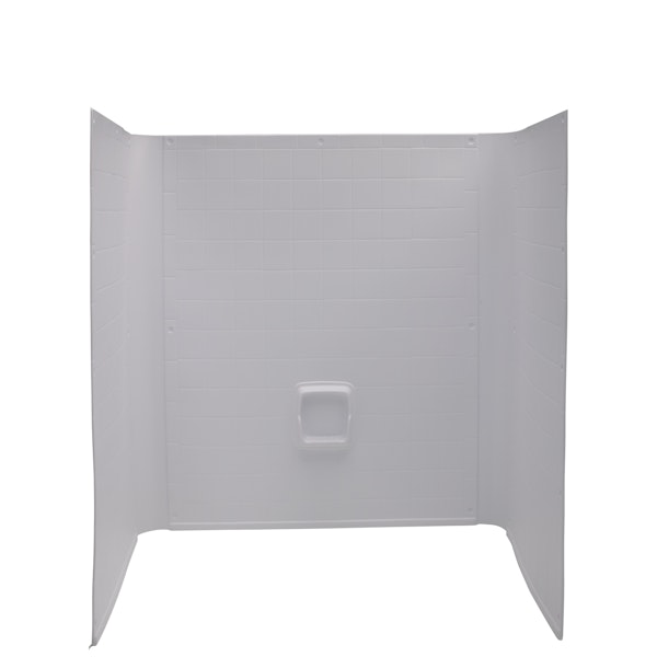 Lippert Components 210410 40 x 54 x 58 Garden Tub Surround; 1-Piece Design; Tile Finish - White