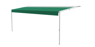 Lippert Components V000344997 Solera® Classic Awning Roller Assembly (16', Green Fade/White Closed)