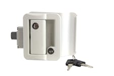 Lippert Components 239632 Global Entry Door Latch (for Travel Trailers, White)