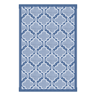 Lippert Components 2021028005 All Weather Patio Mat - 6' x 9' (Blue)