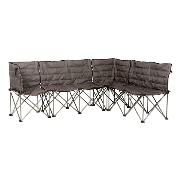 Lippert Components 2022120590 Lippert Campfire Folding Sectional Couch - Dark Grey