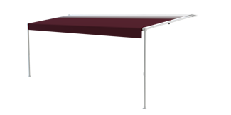 Lippert Components V000343060 Solera® Classic Awning Roller Assembly (20', Burgundy Fade/White Closed)