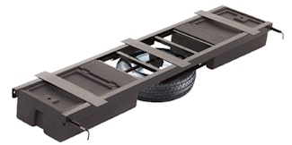 Lippert Components 125460 Underchassis Storage Container, Double, W/Spare Tire Carrier