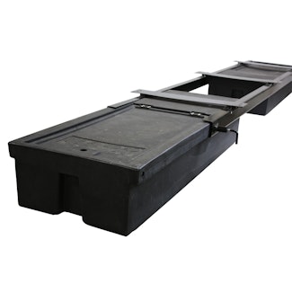 Lippert Components 175180 Underchassis Storage Container, Double, No Spare Tire Carrier