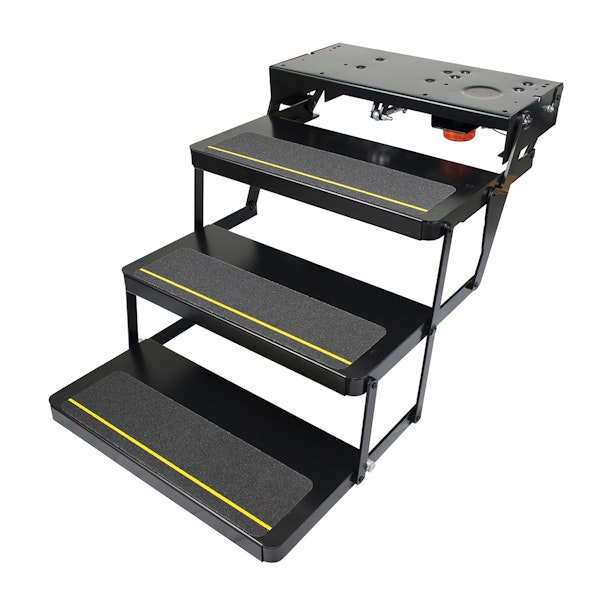 Lippert Components 375821 24 Series Triple Step Assembly with Logic Control Unit and No Switch Kit