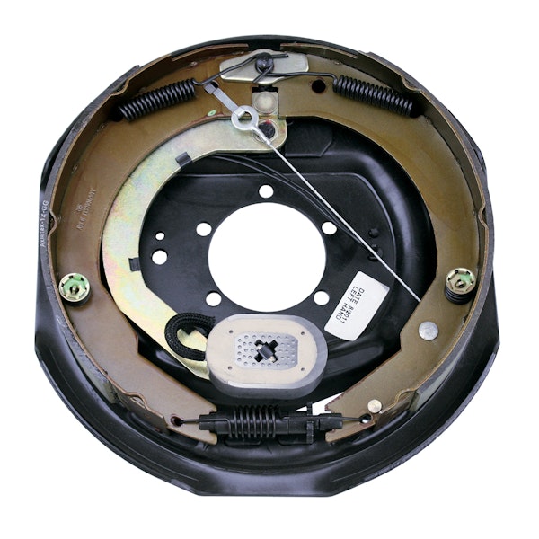 Lippert Components 296651 12'' x 2'' LH Forward Self-Adjusting Brakes, 5-Bolt: 4000-7000# axle (Retail Bx)