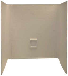 Lippert Components 209025 27 x 54 x 58 Standard Bath Tub Wall Surround; 1-Piece Design; Tile Finish