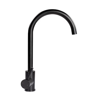 Lippert Components 2021090601 Curved Gooseneck Faucet - Black Matte (Retail Box)