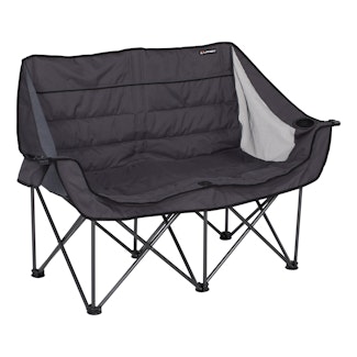 Lippert Components 2021128650 Campfire Folding Loveseat - Dark Grey