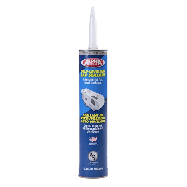 Lippert Components 862148 1021 Low VOC Self-Leveling Lap Sealant, Beige - 10.3 Oz. Tube