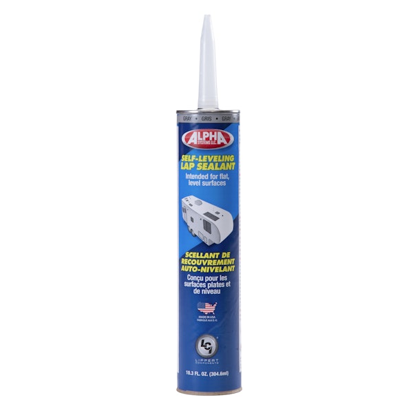 Lippert Components 862147 1021 Low VOC Self-Leveling Lap Sealant, Gray - 10.3 Oz. Tube