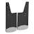 LUVERNE 250930 Front 12" x 20" Rubber Mud Guards, Select Dodge, Ram 1500, 2500, 3500 (2 Flaps)