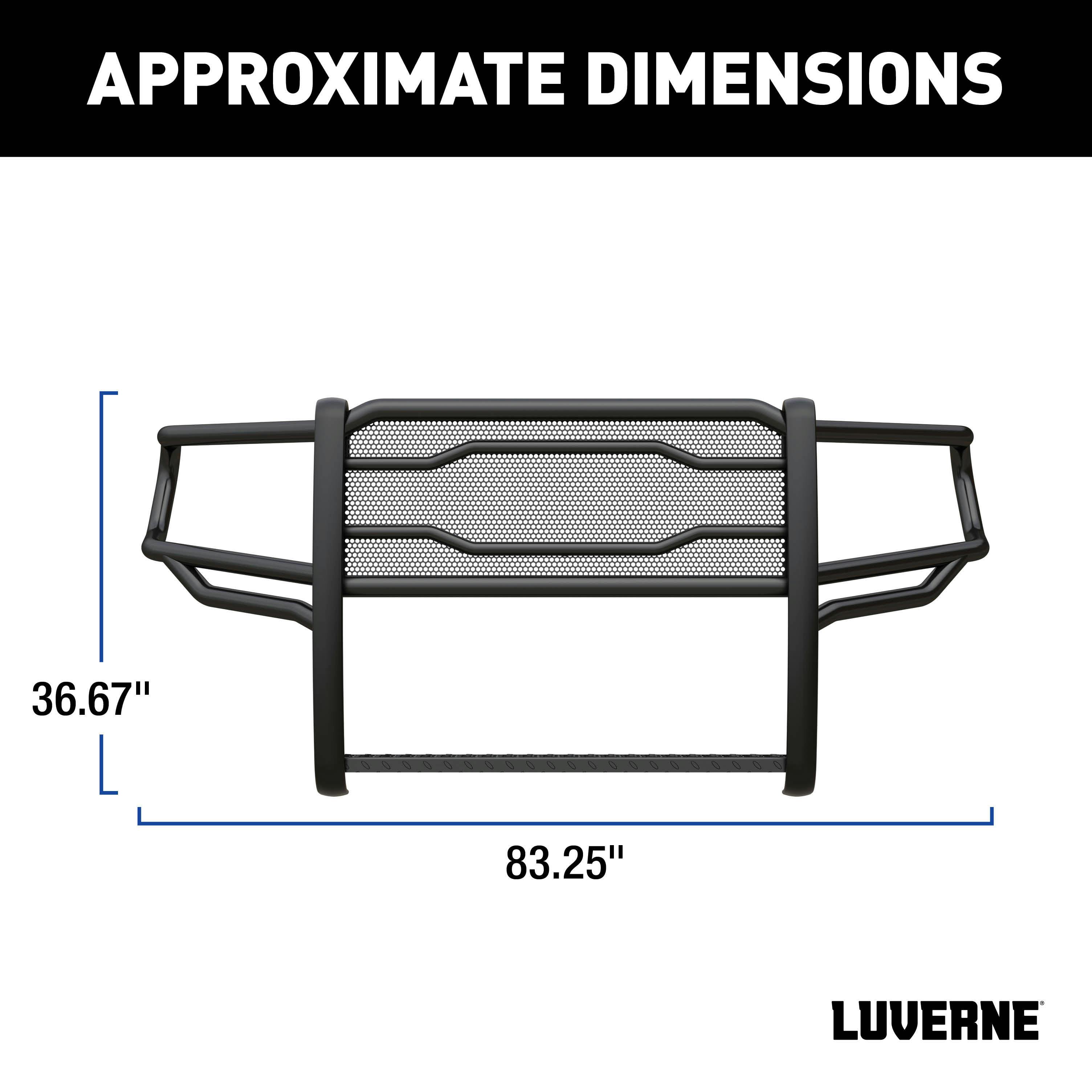 LUVERNE 321805 Prowler Max Black Steel Grille Guard, Select Ram 1500