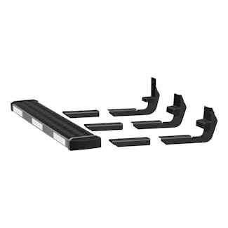 LUVERNE 415254-401727-0 Grip Step 7" x 54" Aluminum Passenger Running Board Fleet Kit, Select Transit