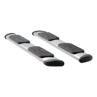 LUVERNE 477088-401731 Regal 7 Polish Stainless 88" Oval Steps, XD Brackets, Select Ford F-Series Crew