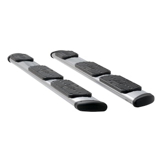 LUVERNE 477101-401530 Regal 7 Polished Stainless 101" Oval W2W Steps, Select Ford F-150 Ext, 6'6" Bed