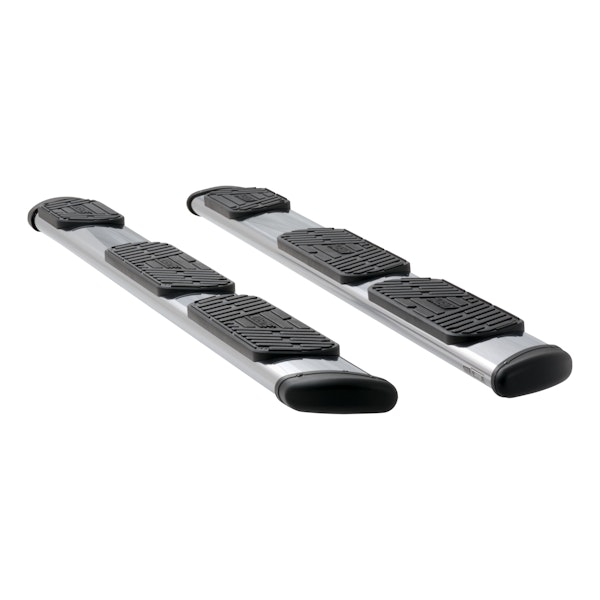 LUVERNE 477101-401530 Regal 7 Polished Stainless 101" Oval W2W Steps, Select Ford F-150 Ext, 6'6" Bed