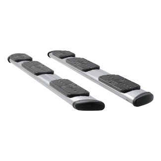 LUVERNE 477102-401438 Regal 7 Polished Stainless 102" Oval W2W Steps, Select Ram 2500