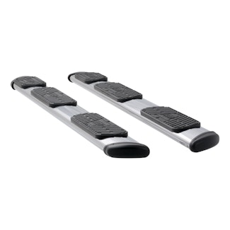 LUVERNE 477102-401530 Regal 7 Polished Stainless 102" Oval W2W Steps, Select Ford F-150 Crew, 5'6" Bed