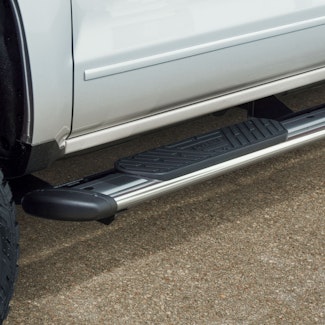 LUVERNE 477113-401449 Regal 7 Polished Stainless 113" Oval W2W Steps, Select Silverado, Sierra HD