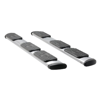 LUVERNE 477113-401530 Regal 7 Polished Stainless 113" Oval W2W Steps, Select Ford F-150 Ext, 8' Bed