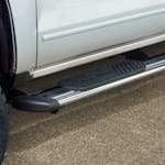 LUVERNE 477114-401449 Regal 7 Polished Stainless 114" Oval W2W Steps, Select Silverado, Sierra HD