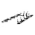 LUVERNE 477125-401449 Regal 7 Polished Stainless 125" Oval W2W Steps, Select Silverado, Sierra HD
