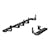 LUVERNE 584100-571477 O-Mega II 6" x 36", 100" Black Aluminum Side Steps, Select Ram ProMaster