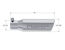 MBRP Exhaust T5113 Tip; 3½ O.D. Angled Rolled End 2½ inlet 10in. length; T304