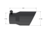 MBRP Exhaust T5122BLK Tip; 4in. O.D.; Dual Wall Angled; 3in. inlet; 8in. length; Black