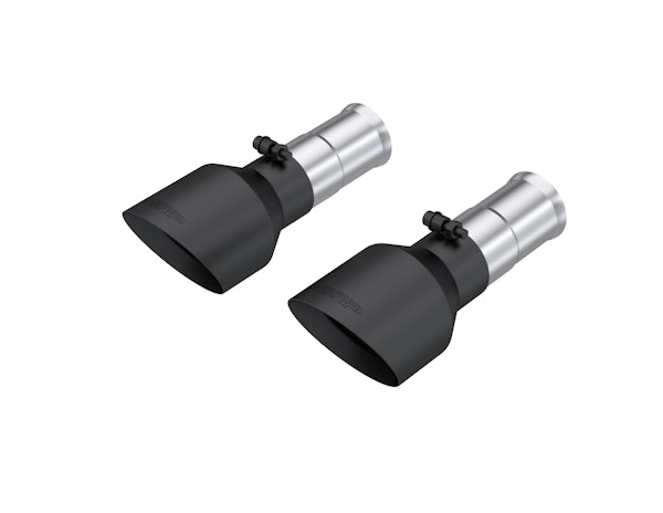 MBRP Exhaust T5204BLK MBRP Tip Set, 5in OD Dual Wall Angle Cut, BLK.