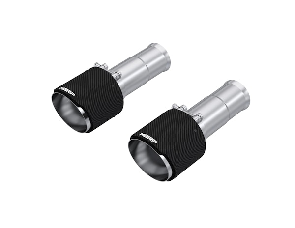 MBRP Exhaust T5204CF MBRP Tip Set, 5in OD Dual Wall Angle Cut, CF.