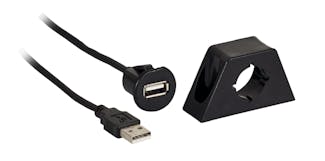 Metra Electronics AX-FMUSBEXTCB 6 ft. USB Extension Cable w/Mount