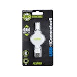Metra Electronics AXM-USI5-ZIP Lightning To USB Retractable Extension Cable
