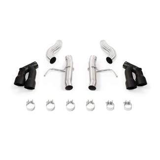 Mishimoto MMEXH-CAM4-16AQTRBK Muscle - Quad-Tip Race Axle-Back Exhaust, Black Tips
