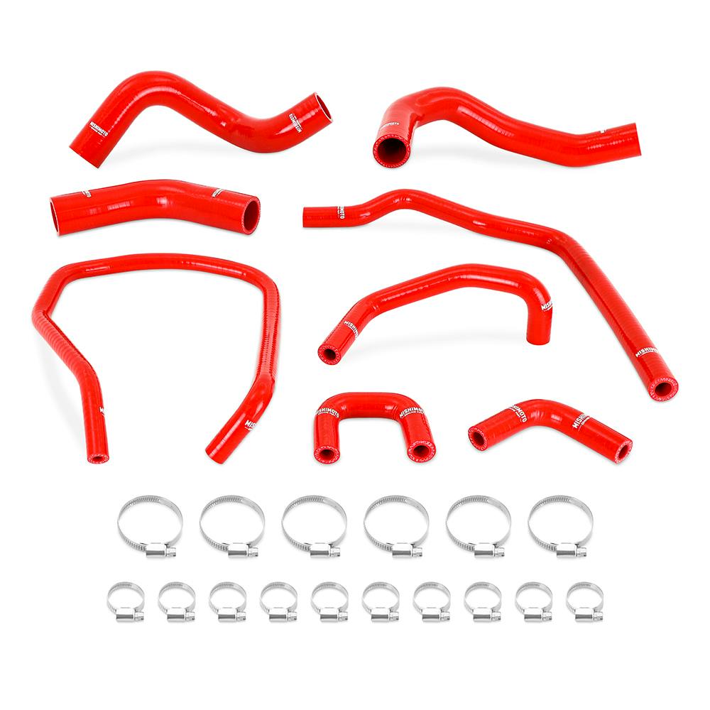 Mishimoto MMHOSE-TTN-04RD Silicone Radiator & Heater Hose Kit, Red