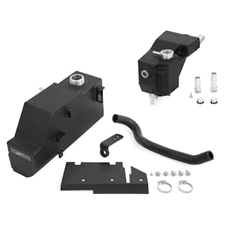 Mishimoto MMRT-F2D-11KMWBK Aluminum Degas Tank Kit, Fits '11-'19 Ford 6.7L Powerstroke, Micro-Wrinkle Black
