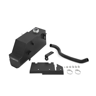 Mishimoto MMRT-F2D-11PMWBK Aluminum Degas Tank, fits Ford 6.7L Powerstroke 2011-2019, Micro-Wrinkle Black