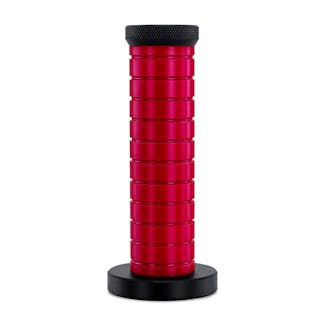 Mishimoto MMSK-BMXBKRDH Weighted Grip Shift Knob, Red Grip, Black Top & Bottom