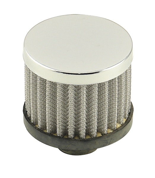 Mr. Gasket 2049G BREATHER HP PUSH IN WHITE