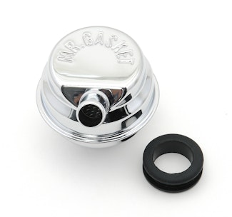 Mr. Gasket 2059 CHRM BREATHER W/TUBE CHRY